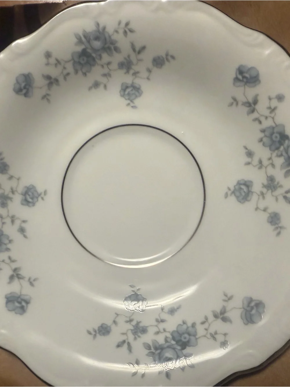 Johann Haviland Bavaria GermanyLot of 3 - Classic White with Blue Garnet